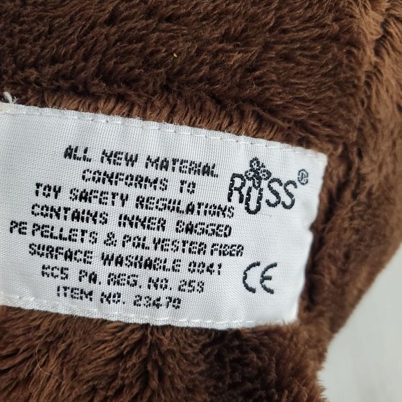 Russ Berrie Big Eyed Chocolate Brown Wakely 9" Puppy EUC Plush Stuffed Animal - Picture 5 of 8